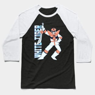 DBZ x MMPR Mashup: White Tiger Baseball T-Shirt